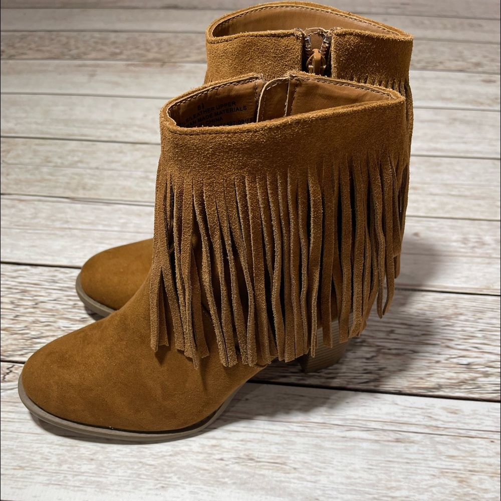 Mossimo Supply Company Ankle Boot Fringe 8.5